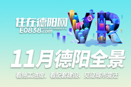 德阳市区2023年11月施工进度VR全景